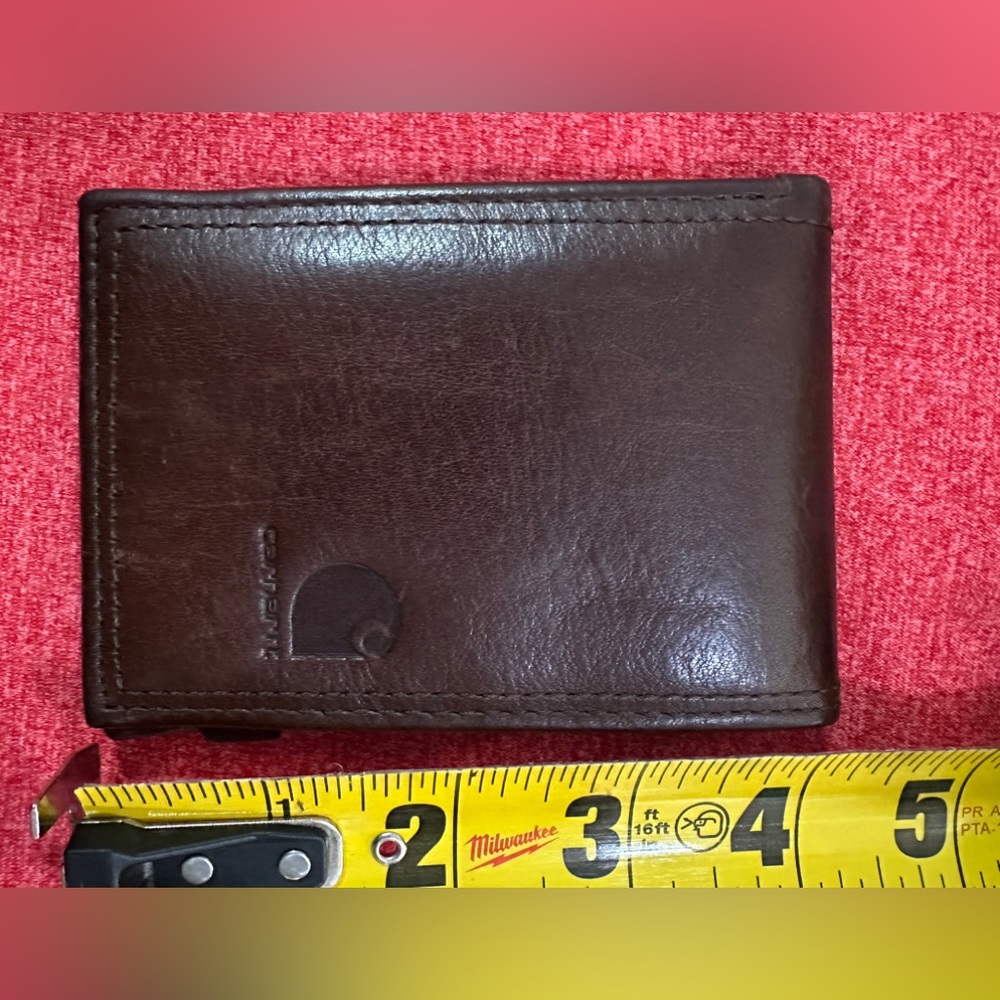 Carhartt classic pocket wallet, leather